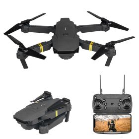 E58 Drone 1080P HD Camera WiFi Collapsible RC Quadcopter Helicopter Toy (Color: E58 Black 1 Battery, Bundle: 4K)