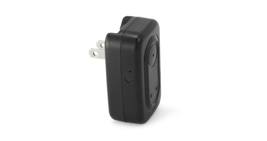 Low Cost Wall Plug Battery Charger High Definition REC Camera with USB Socket (SKU: g76184guscplug)